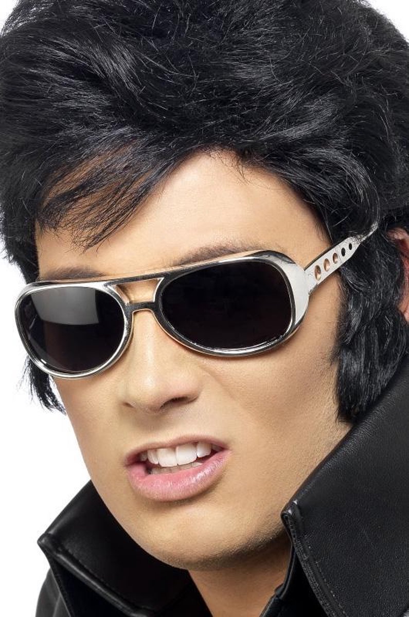 SMIFFYS - Zilverkleurige Elvis-bril - Accessoires > Brillen